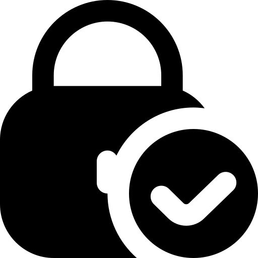 padlock check icon